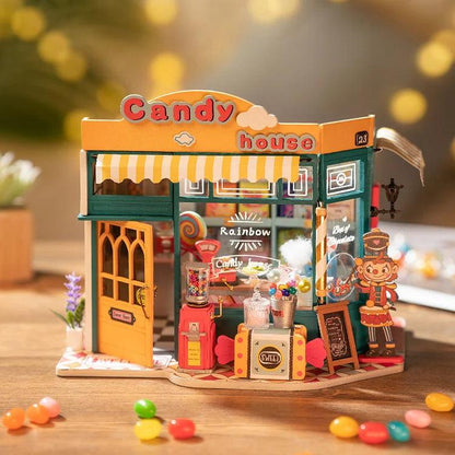 Rolife Rainbow Candy House DIY Miniature House Kit DG158 - The Emporium