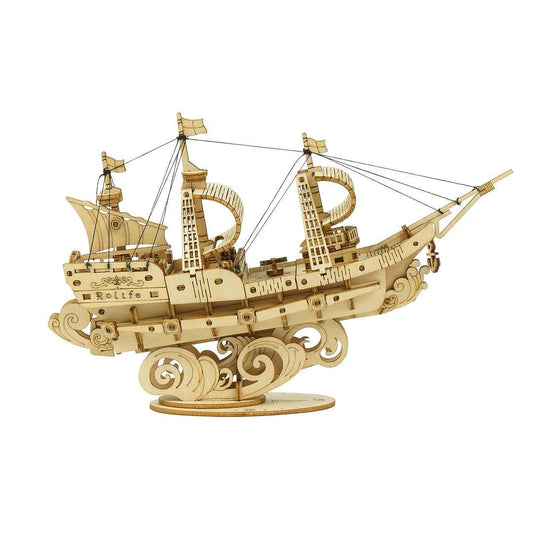 Rolife Sailing Ship Model 3D Wooden Puzzle TG305 - The Emporium