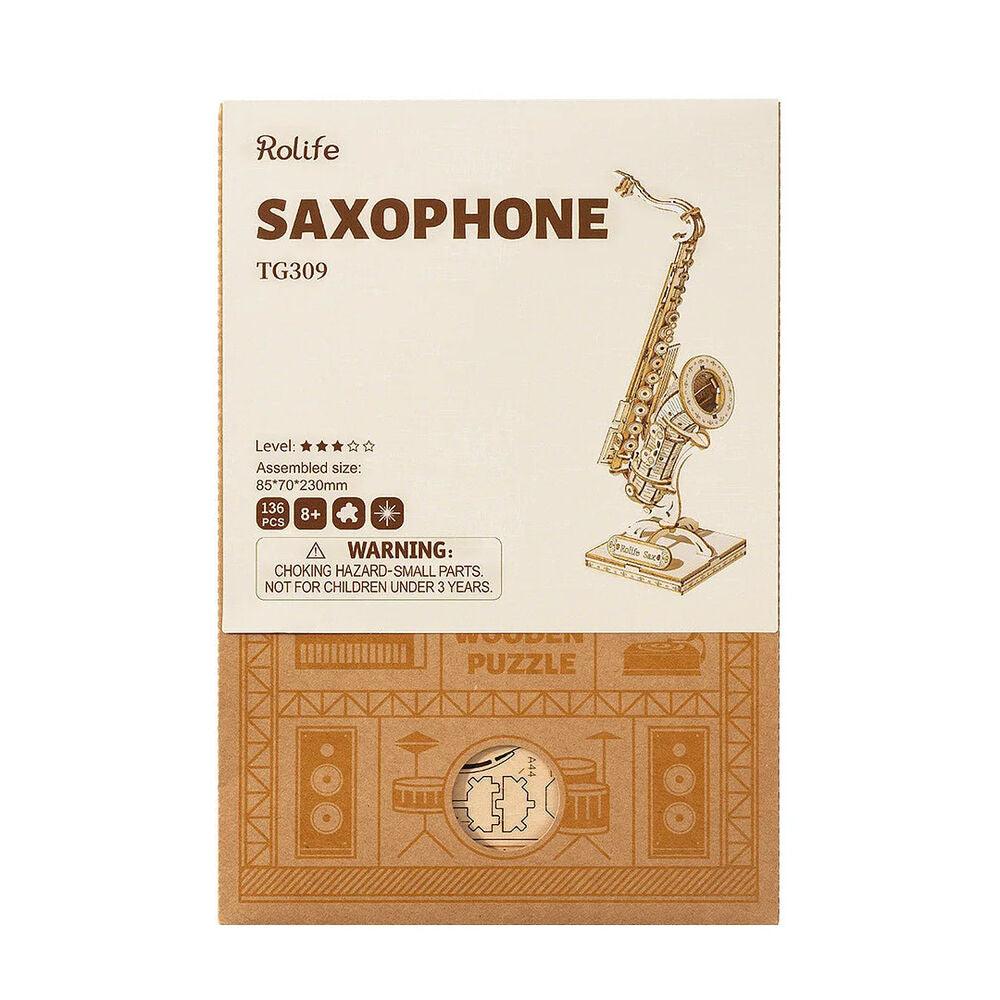 Rolife Saxophone 3D Wooden Puzzle TG309 - The Emporium