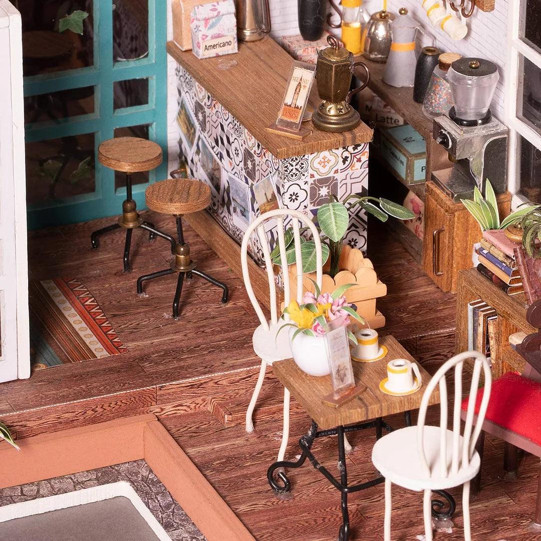 Rolife Simon's Coffee Shop DIY Miniature Dollhouse Kit DG109 - The Emporium