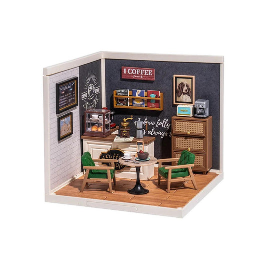 Rolife Super Creator Daily Inspiration Cafe Plastic DIY Miniature House Kit DW001 - The Emporium