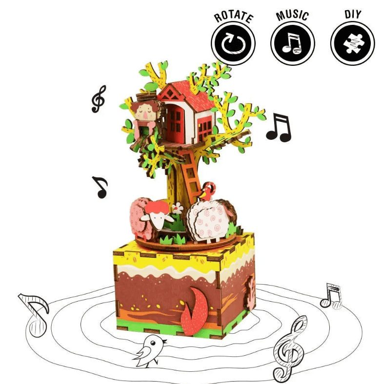 Rolife Tree House Music Box 3D Wooden Puzzle AM408 - The Emporium