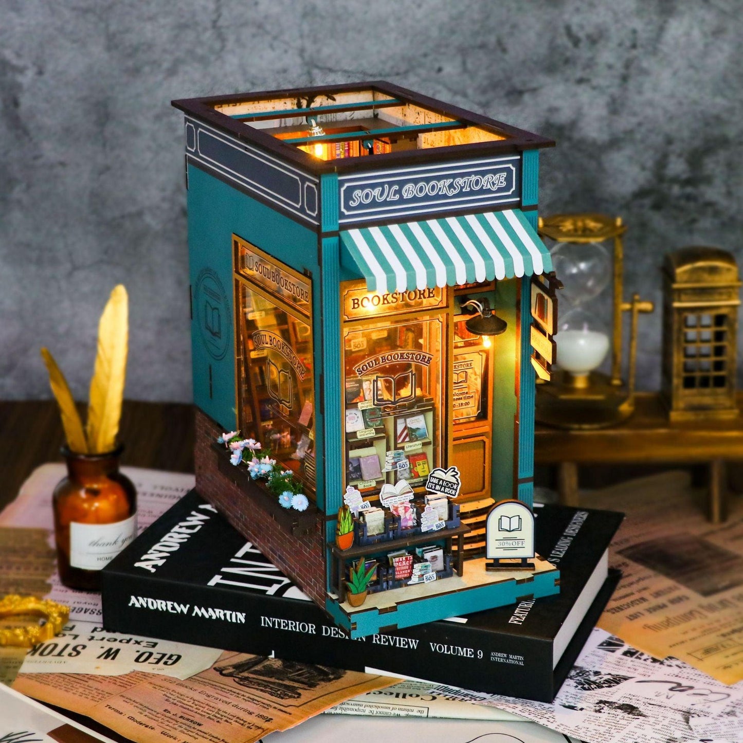 Soul Bookstore | Book Nook Shelf Insert Kit - The Emporium