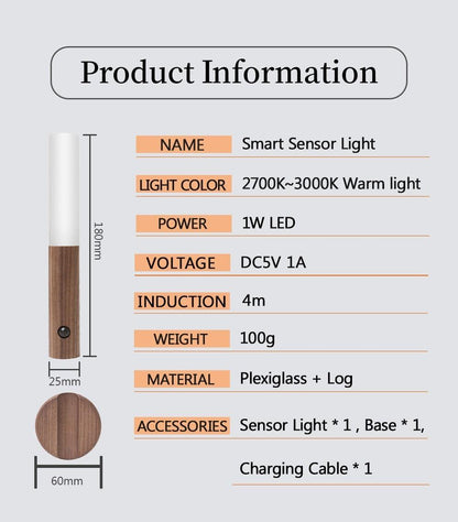 Wood Motion Sensor Light - The Emporium