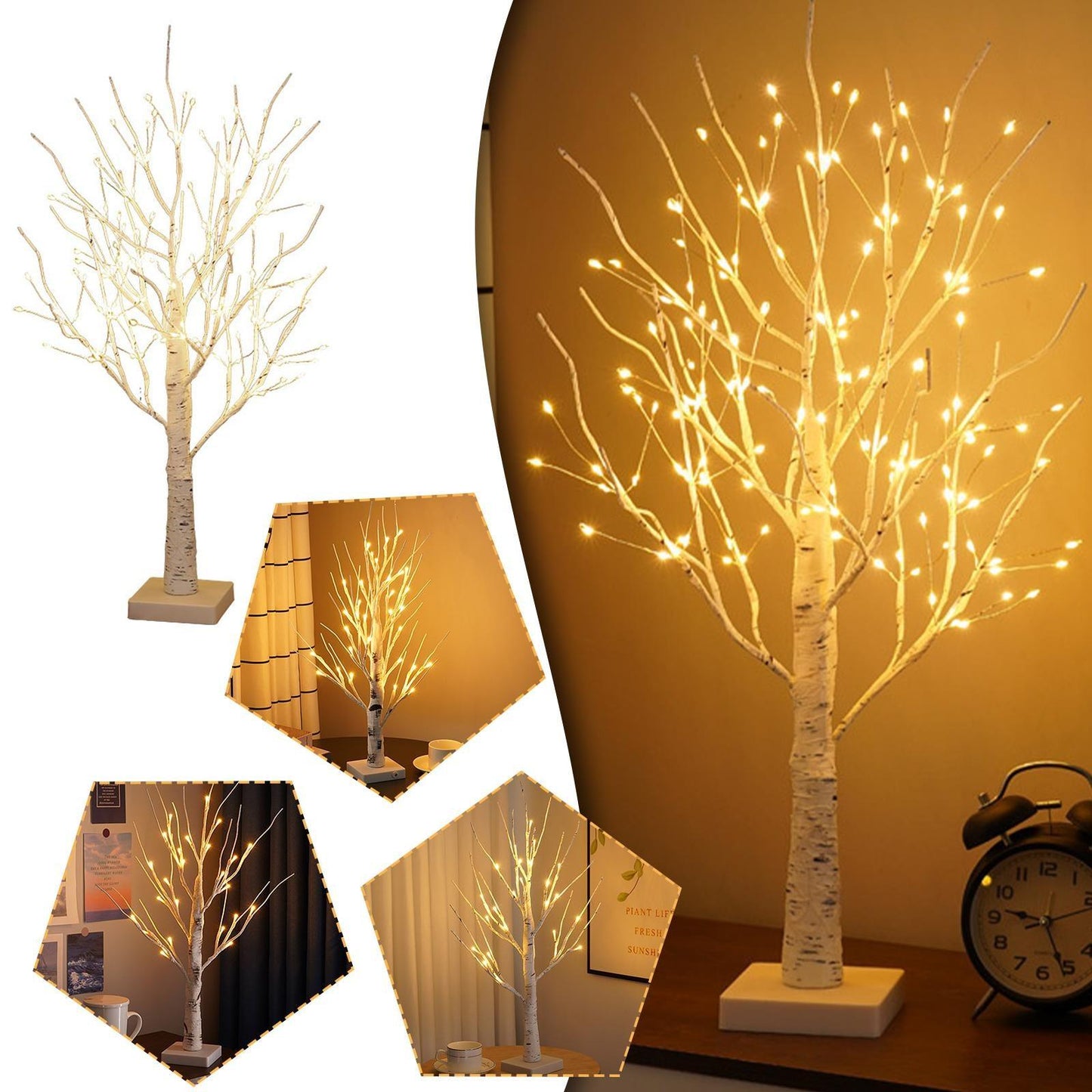 Mini Copper Wire Birch Tree Light - The Emporium