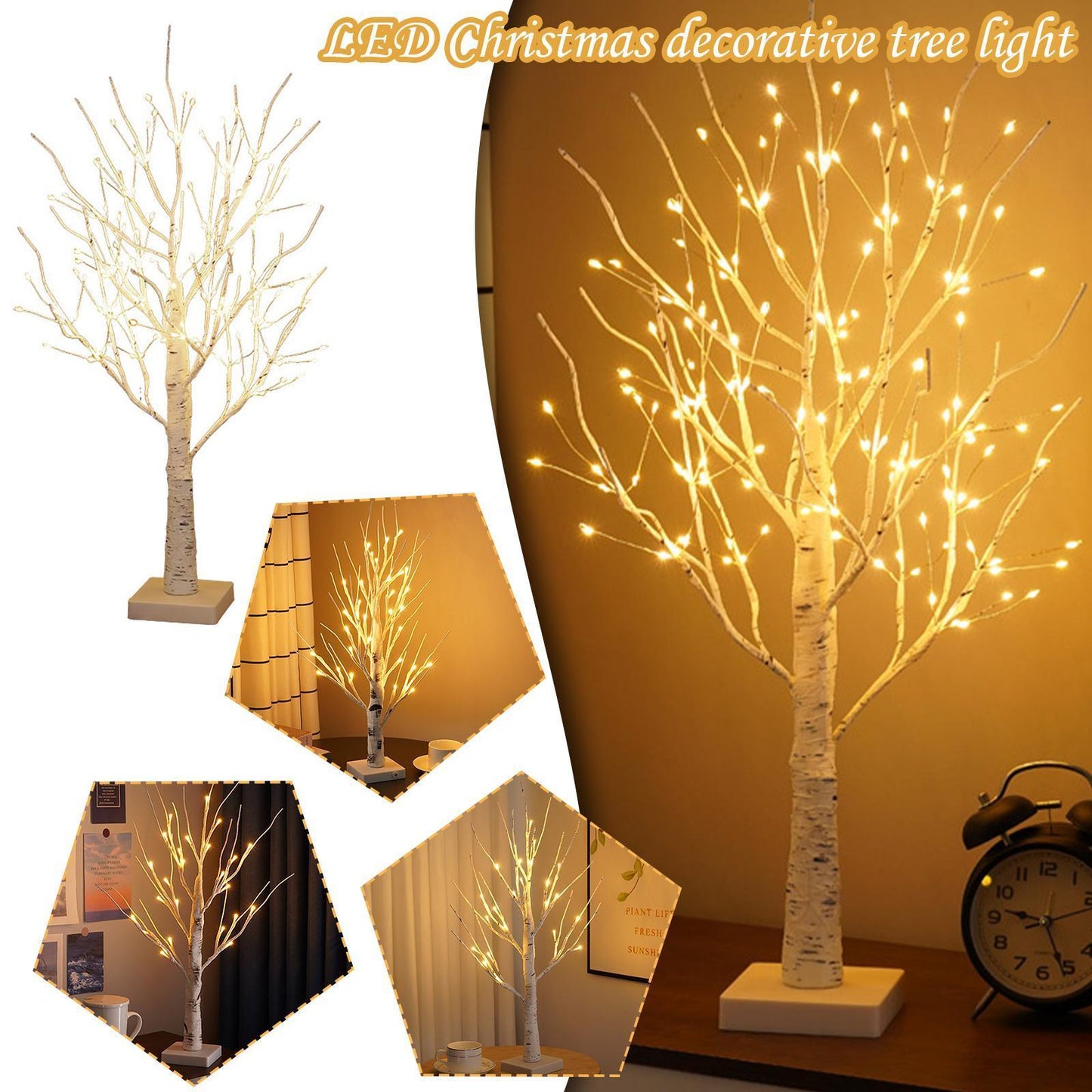 Mini Copper Wire Birch Tree Light - The Emporium